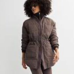 ISO FLX Cinch Waist Lightweight Puffer Coat in XXL